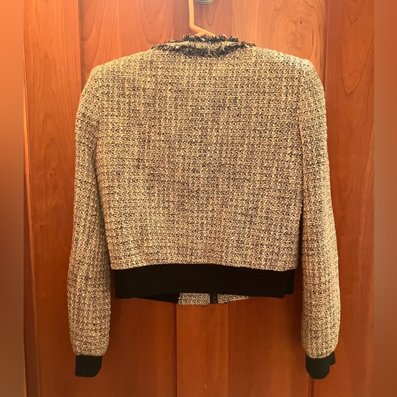 Tweed blazer, black and white, sz 2 - Picture 2 of 4